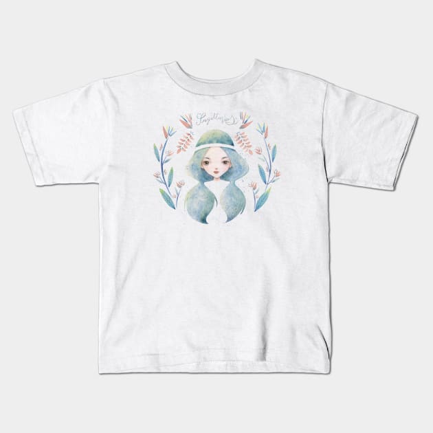Zodiac - Sagittarius Kids T-Shirt by Thitika